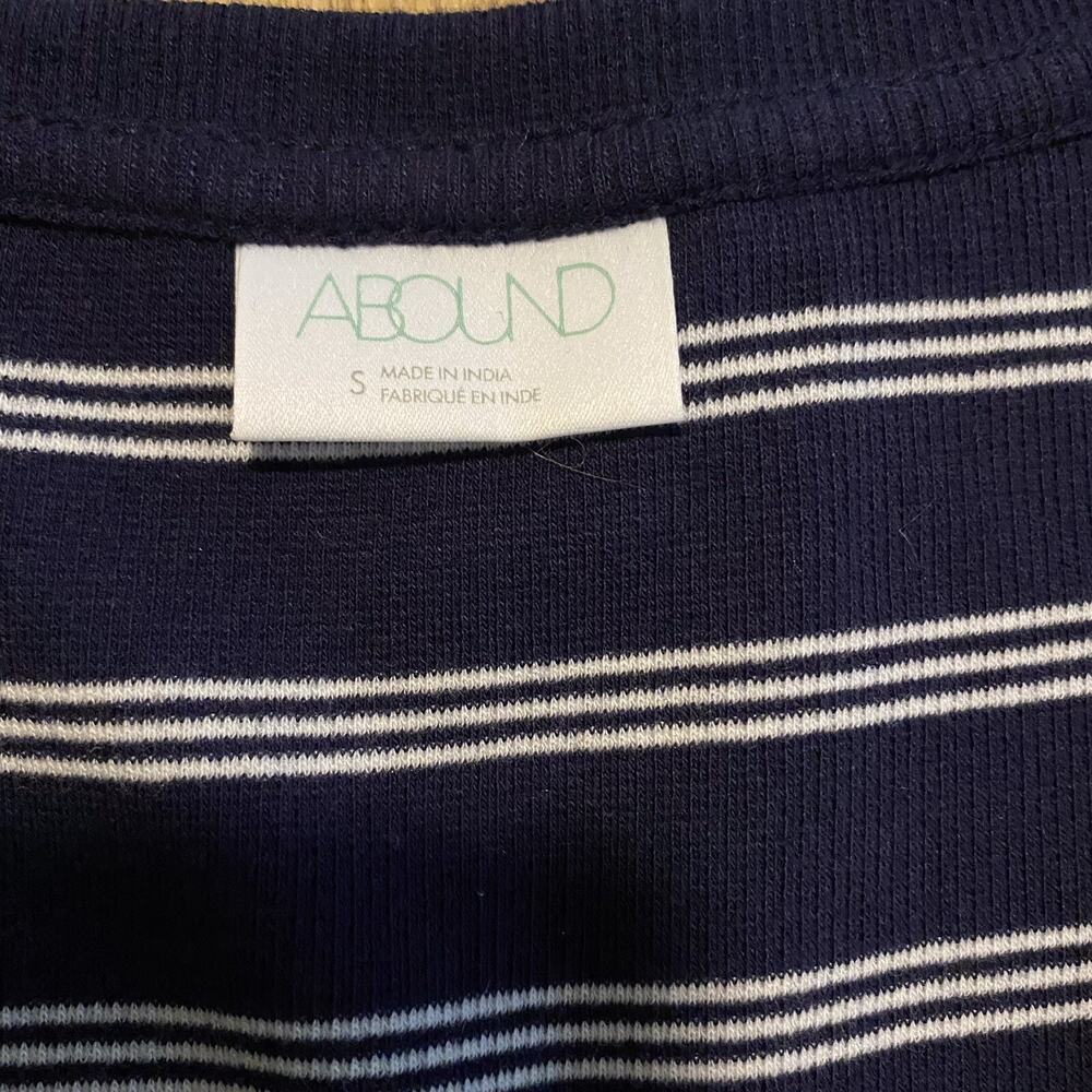 ABOUND Womens Size S ‘’Navy Evening Nantucket’’ Striped Top. NWT - Picture 8 of 8